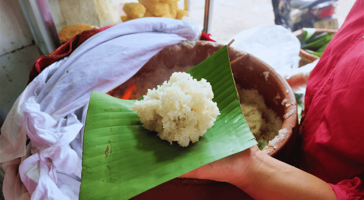Le fameux Banh khuc chez Co Lan Villages Vietnam