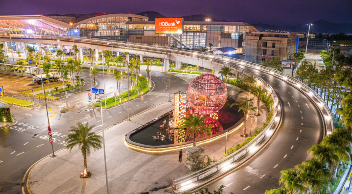L’aéroport international de Đà Nẵng, l’un des aéroports vietnamiens utilisant le système PAI.