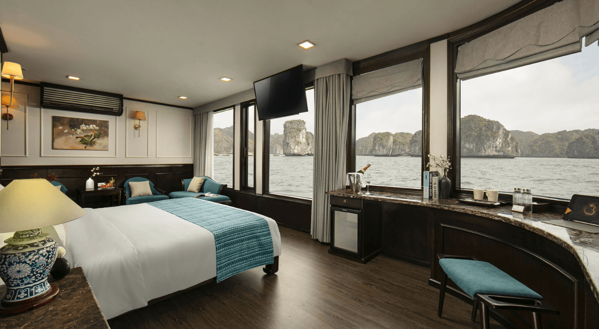 La croisière de 2 jours 1 nuit dans la baie d’Halong