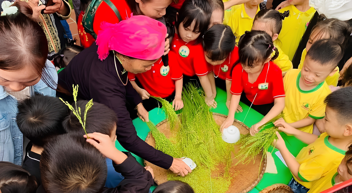 Le festival du cốm à Hợp Thành célébrant le jeune riz vert et les traditions locales.